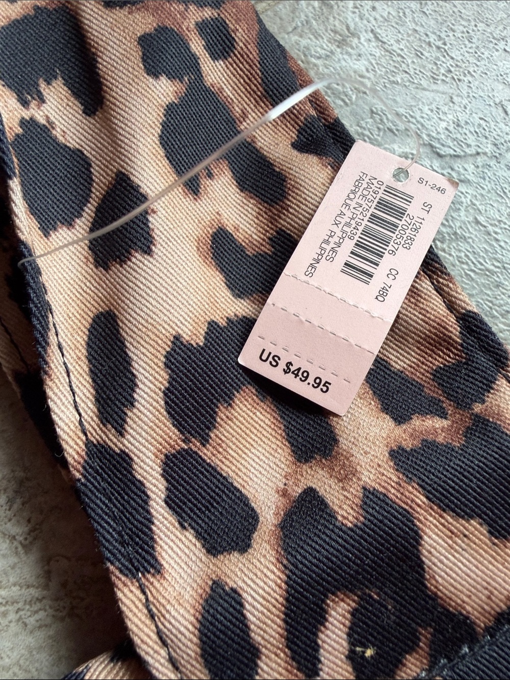 NWT Victoria's Secret Black Tote with Leopard-Print Trim - Picture 6 of 9